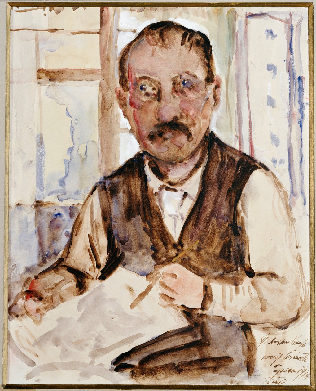 Auto-retrato, 1918 de Lovis Corinth