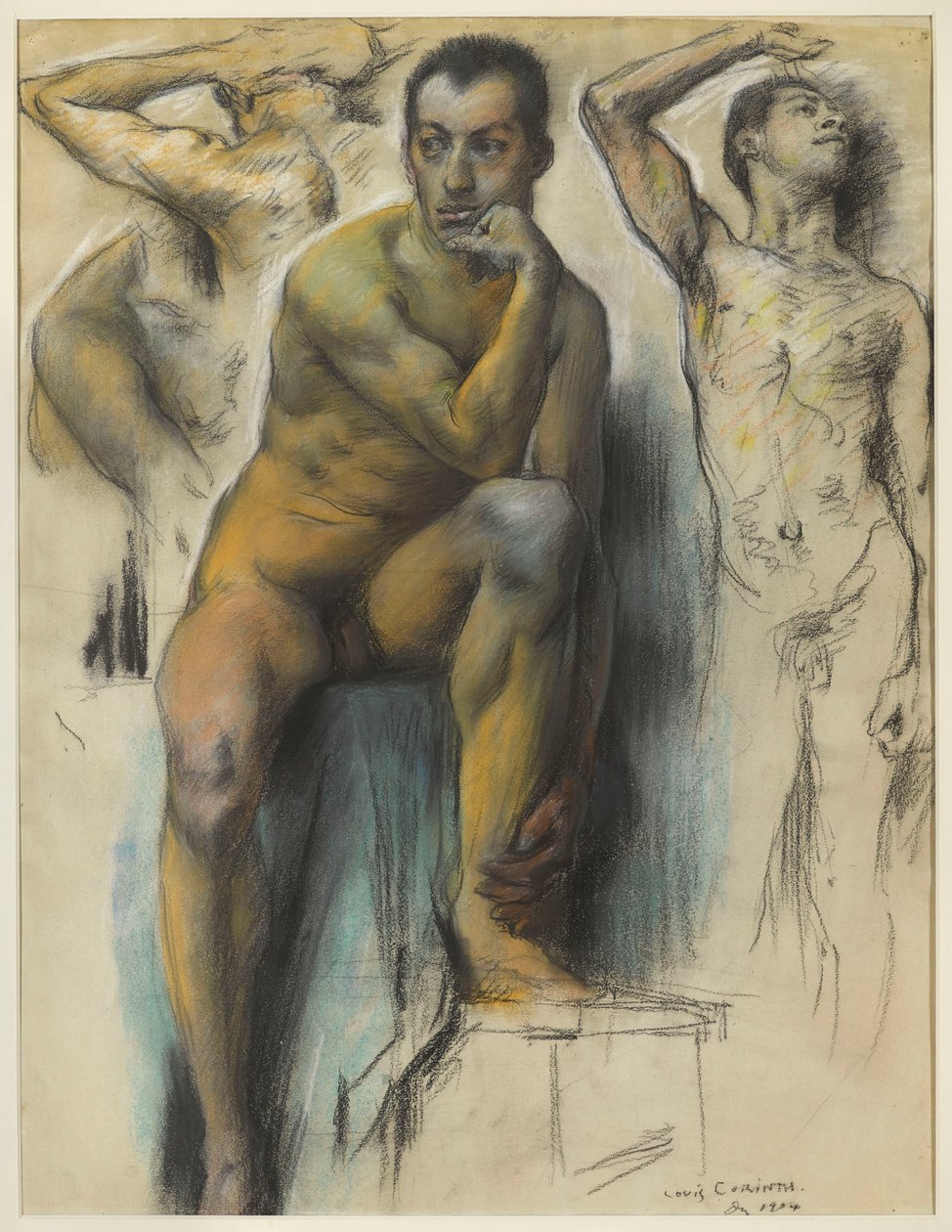 Estudos de nus masculinos de Lovis Corinth