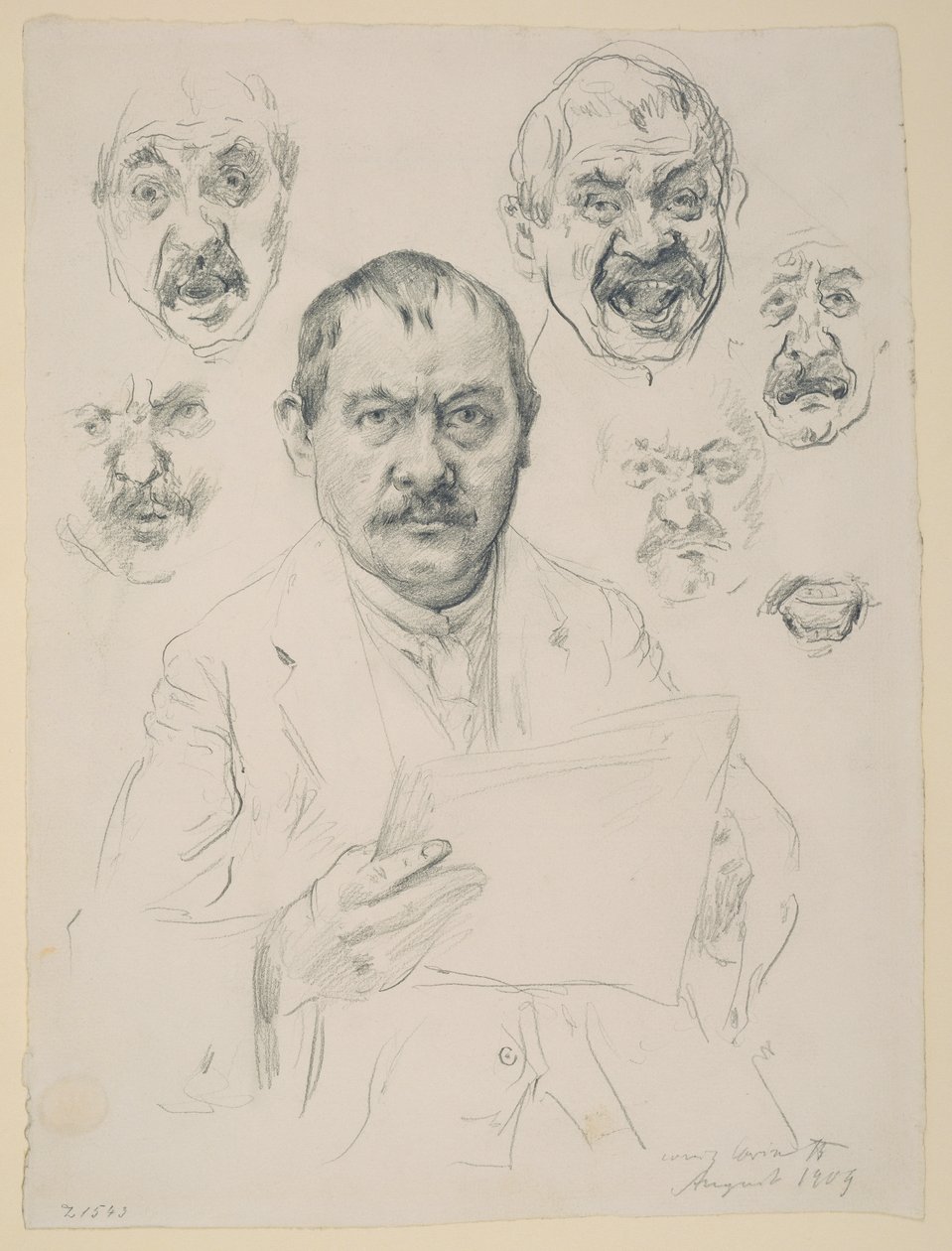 Estudos para um autorretrato de Lovis Corinth