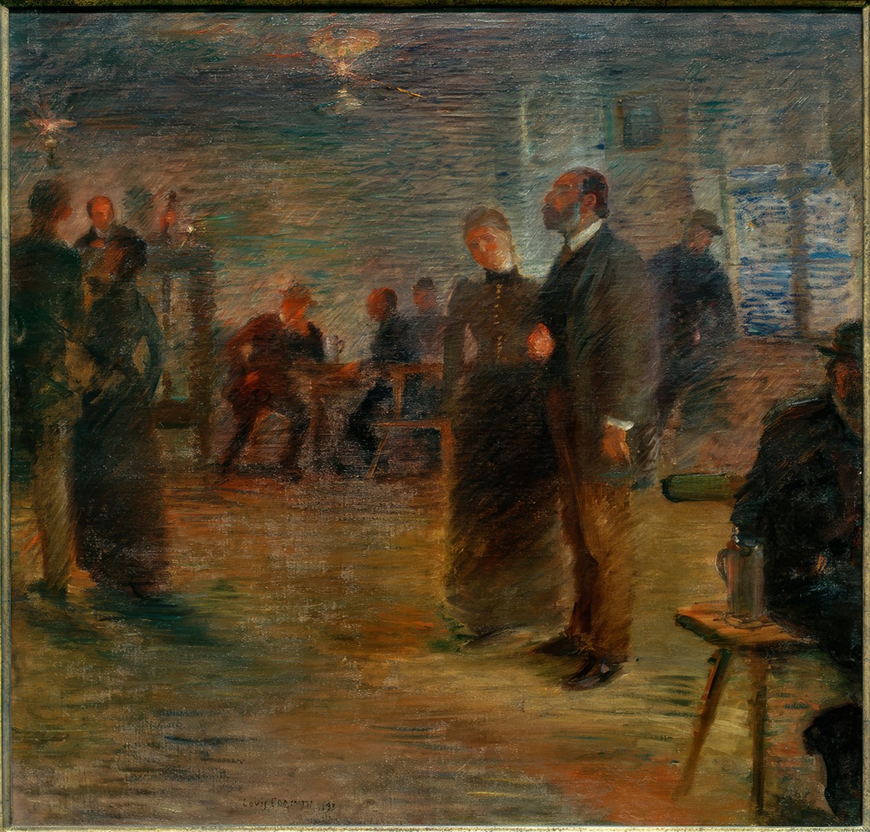 Pausa para a dança em Leistikow de Lovis Corinth