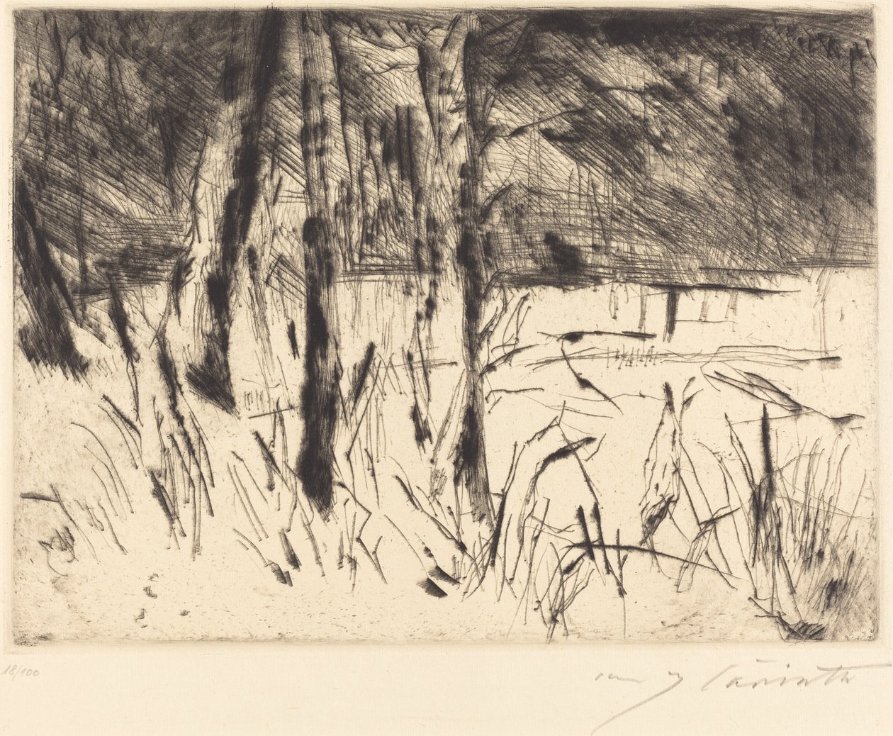 Jardim Zoológico Zoológico, 1922. de Lovis Corinth