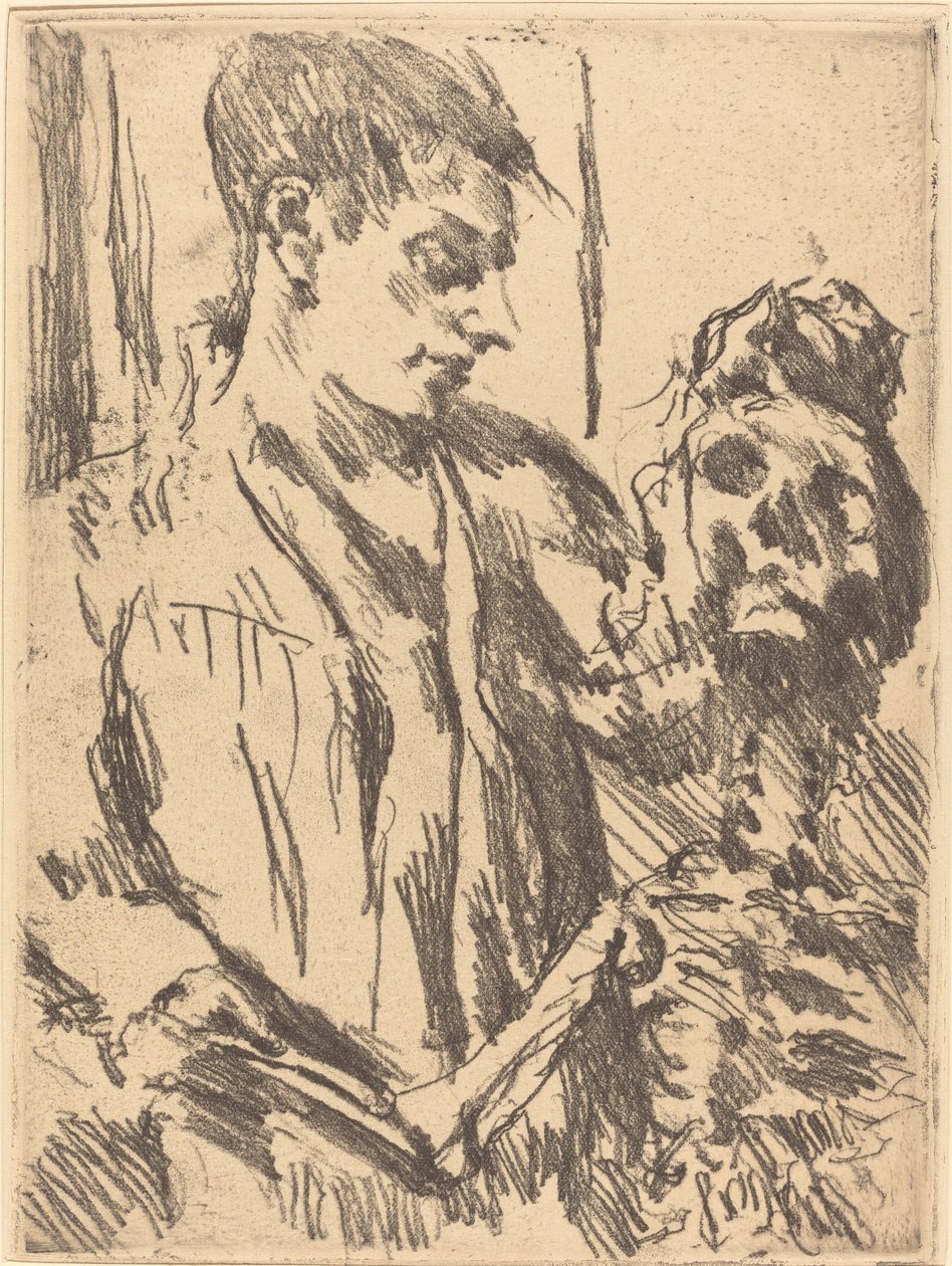 Tod und Jungling Death and the Young Man, 1921, publicado em 1922. de Lovis Corinth