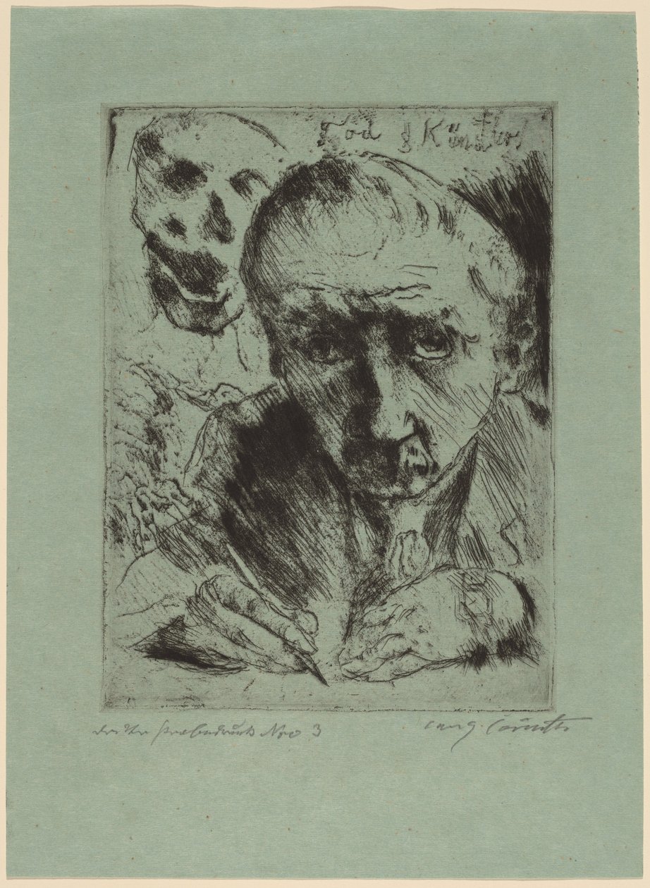 A Morte e o Artista de Lovis Corinth