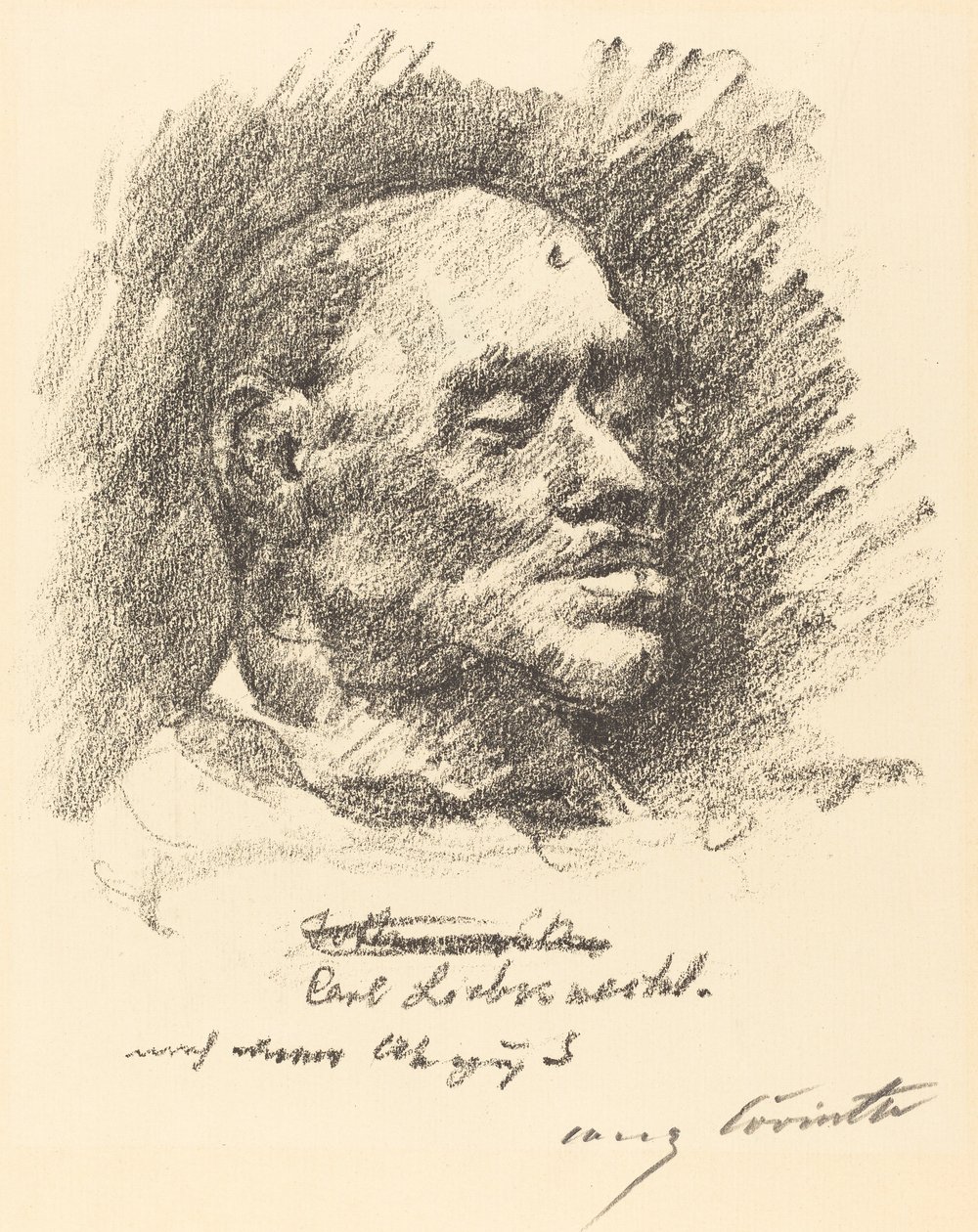 Máscara da Morte de Liebknecht de Lovis Corinth