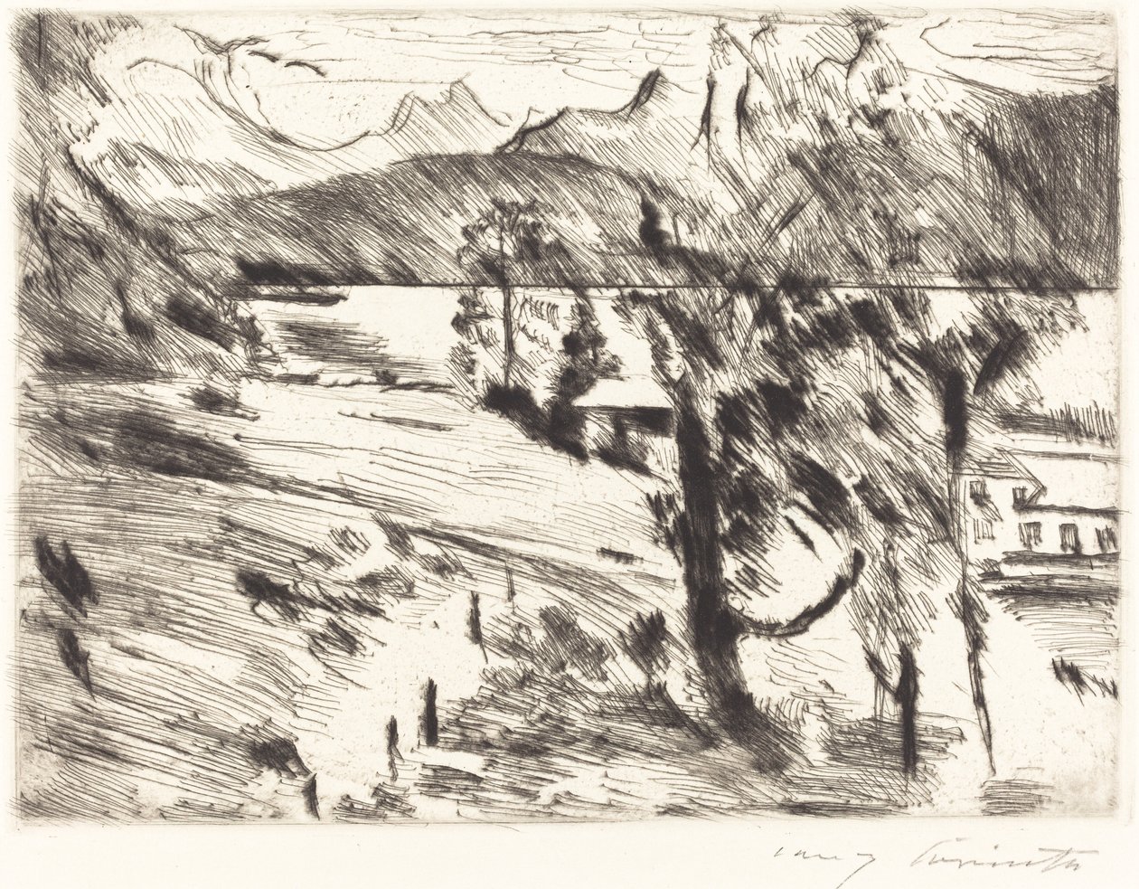 Walchensee landschaft (Paisagem Walchensee) de Lovis Corinth