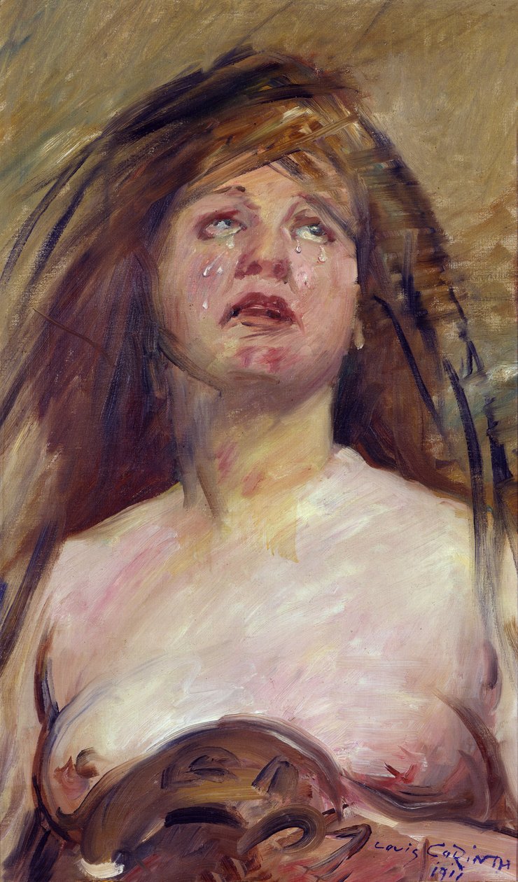 Mريم Magdalena a chorar de Lovis Corinth