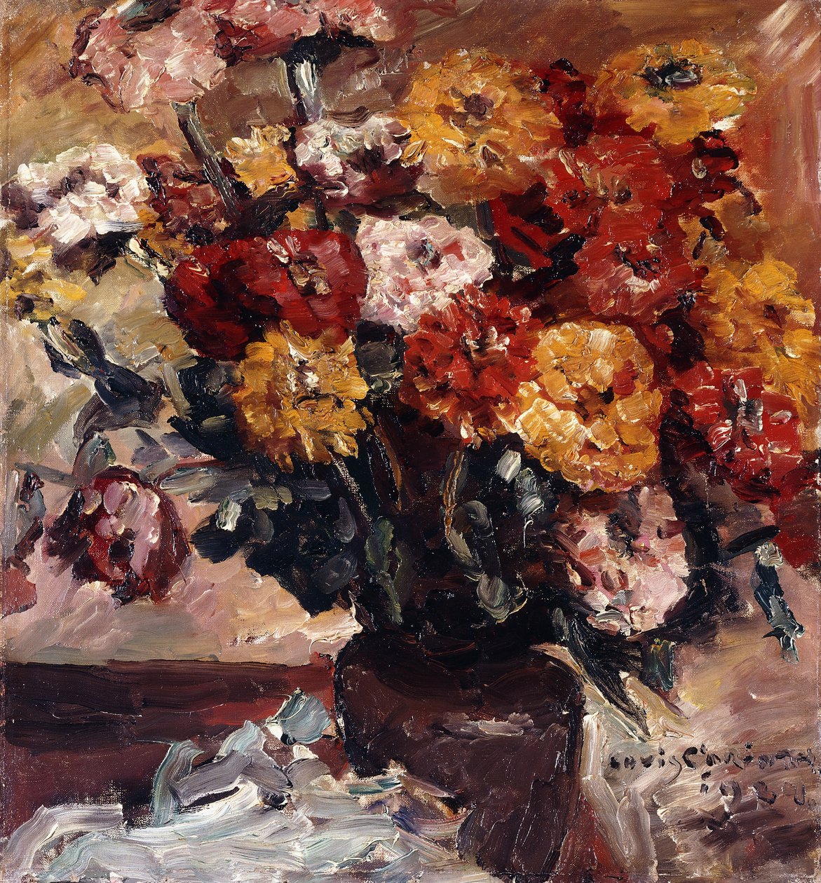 Zinnien, de Lovis Corinth
