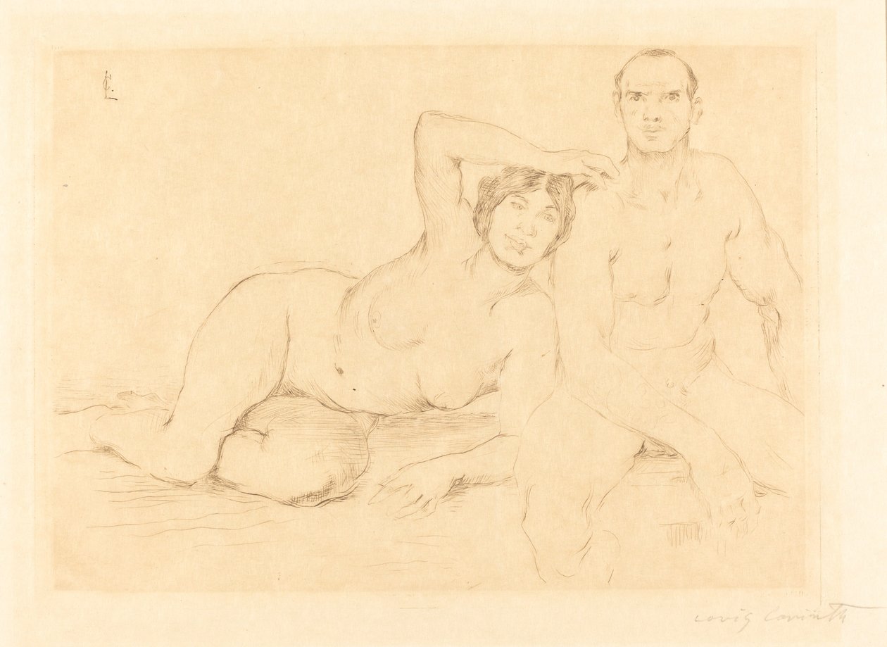 Duas Pessoas (Dois Nus) de Lovis Corinth