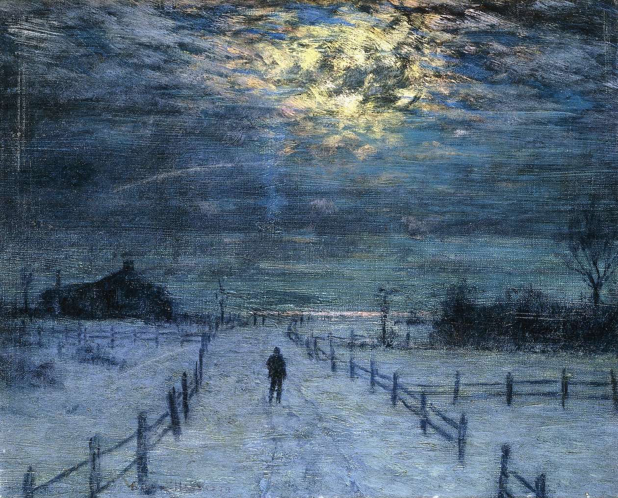 Uma caminhada invernal de Lowell Birge Harrison