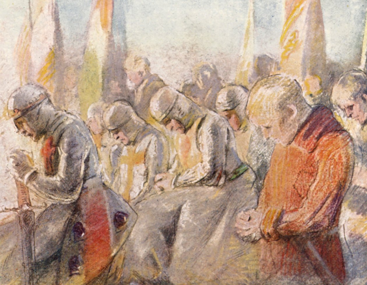 Ilustração para histórias das Cruzadas (litografia a cores) de Lowes Dalbiac Luard