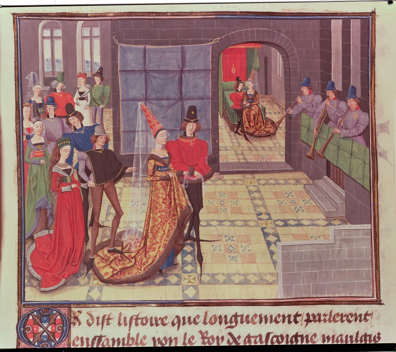 Ms 5073 f.117v O Casamento, do ciclo de Renaud de Montauban de Loyset Liedet