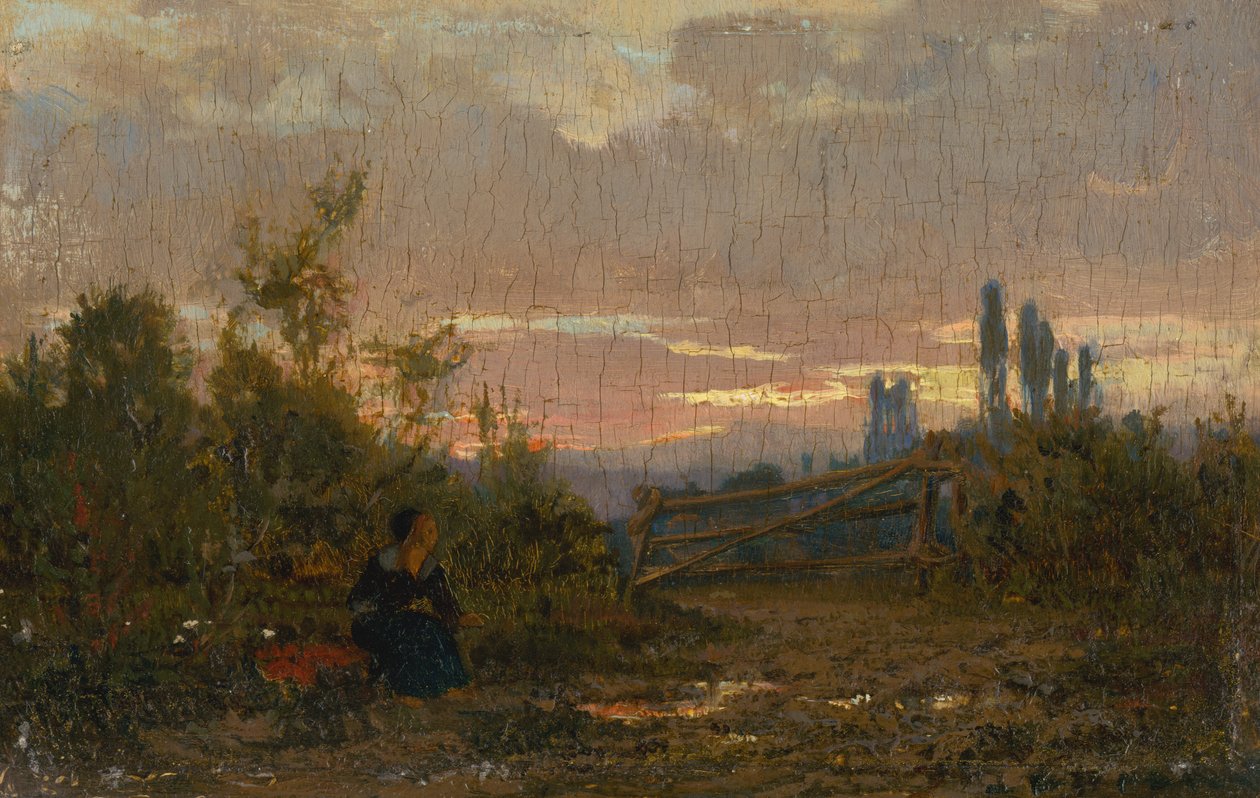 Paisagem ao entardecer de László Paál