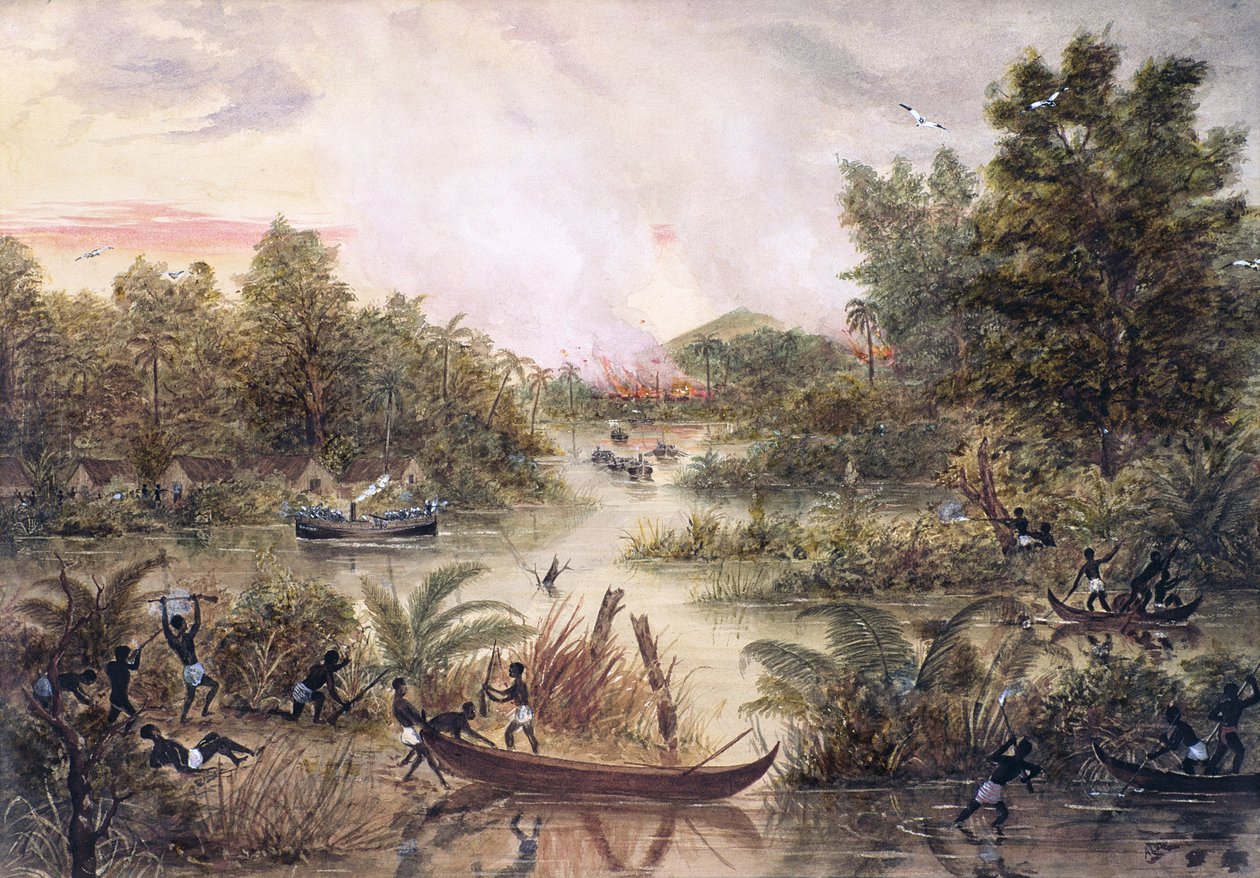 Diplomacia da canhoneira, 1877 de Lt. A. Middlemass
