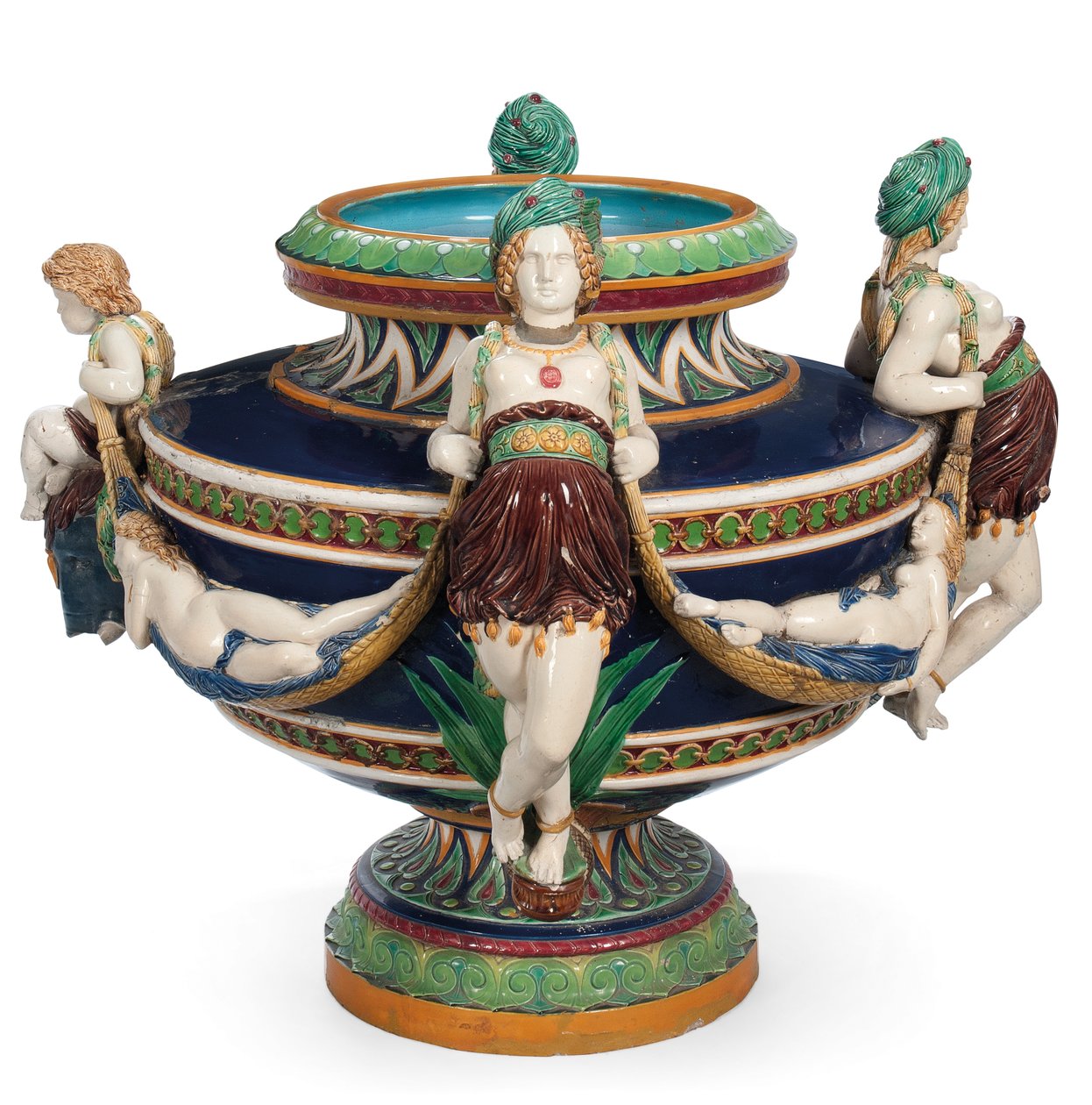 Grande jardineira de faiança da Minton, c.1870 (cerâmica) de Ltd Mintons