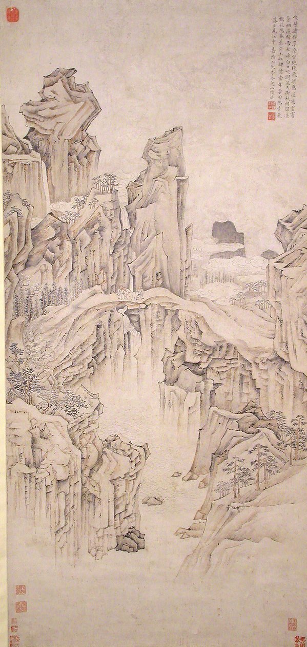 Ponte de Pedra Natural, datada de 1556. de Lu Zhi