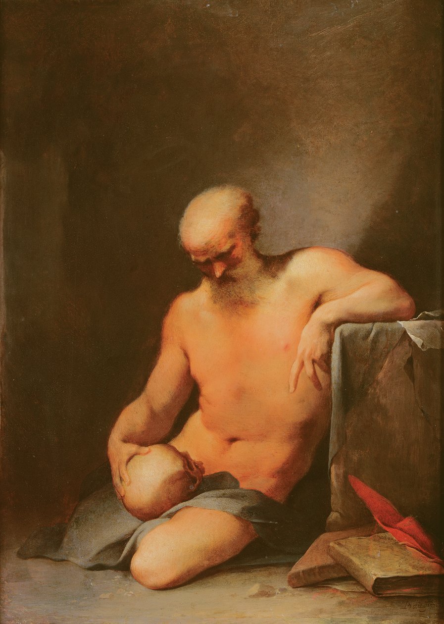 São Jerônimo (óleo em cobre) de Lubin Baugin