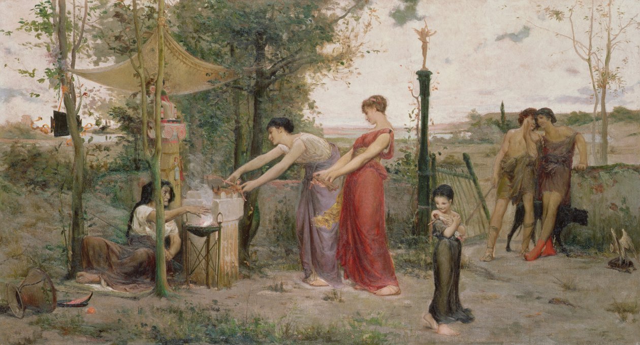 Bonecas Sacrificantes, 1871 de Luc Oliver Merson