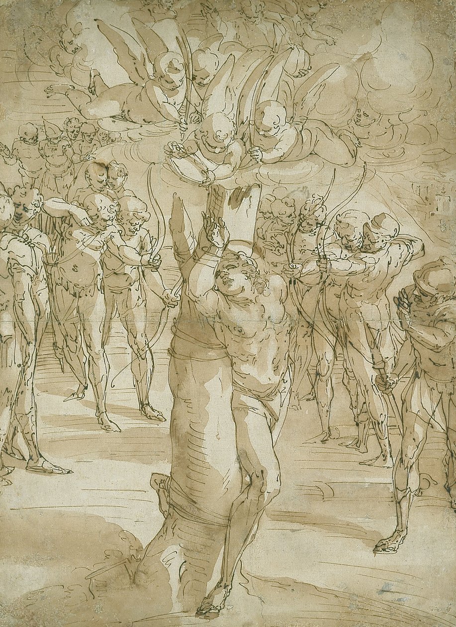 O martírio de são Sebastião de Luca Cambiaso