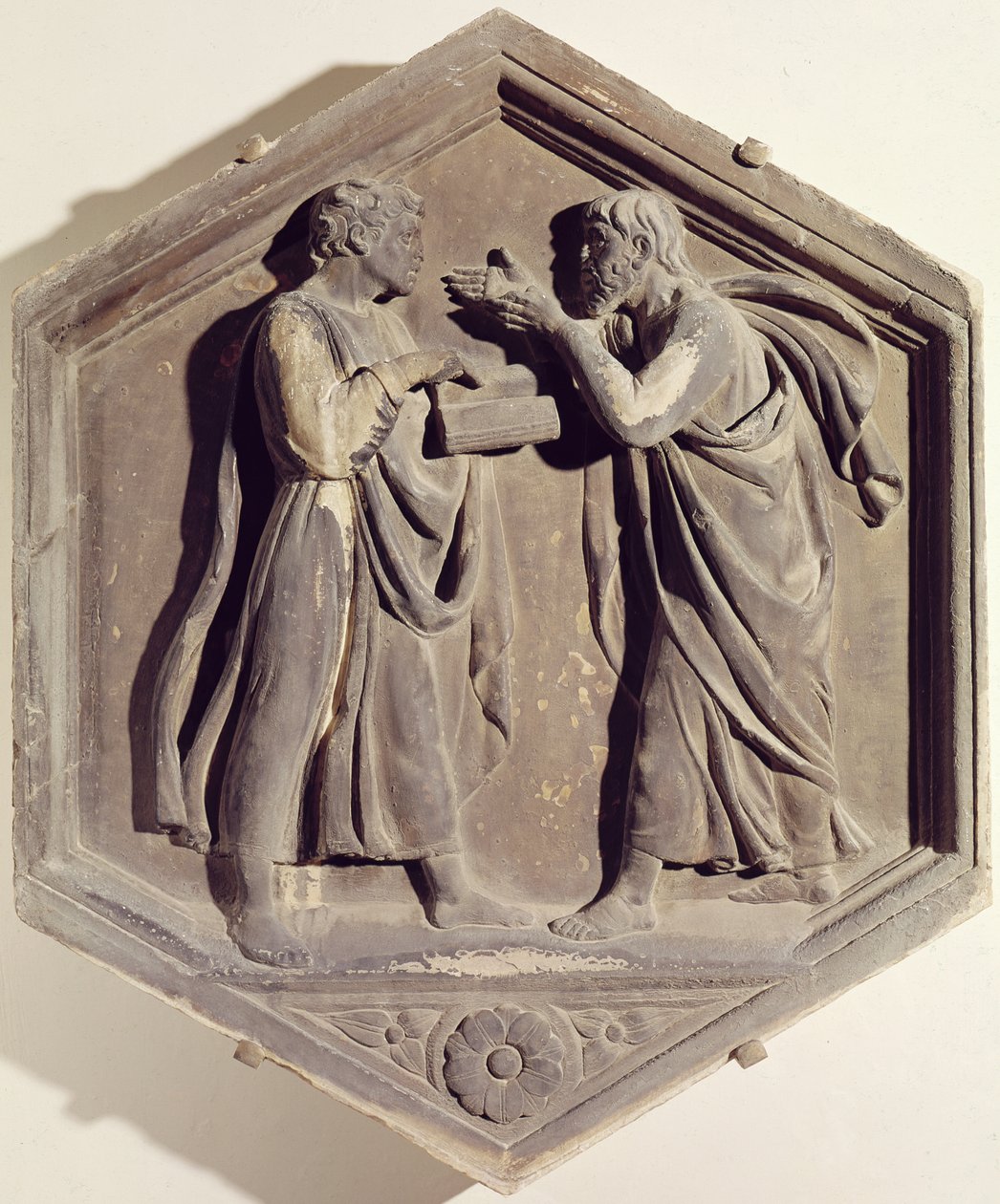 Lógica e Dialética (mármore) de Luca Della Robbia
