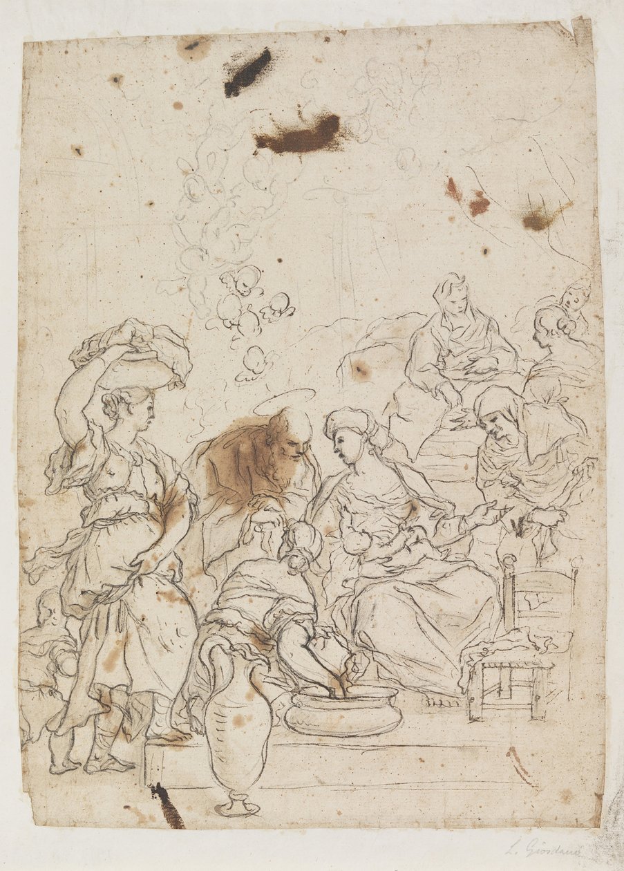 Nascimento da Virgem de Luca Giordano