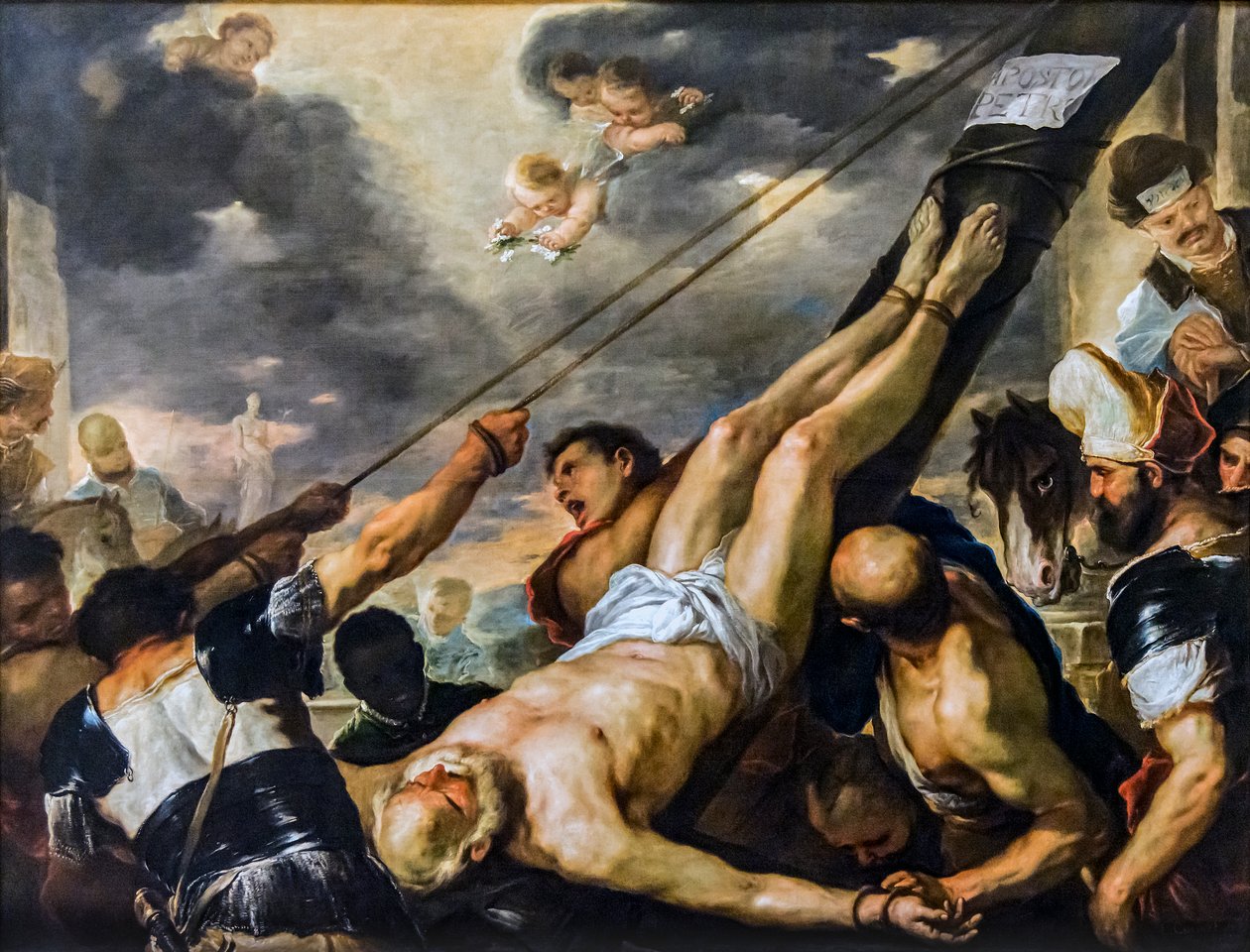 Crucificação de São Pedro de Luca Giordano