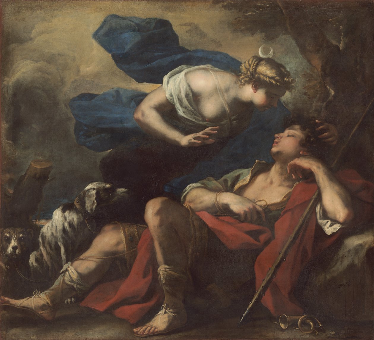 Diana e Endymion, c.1675-80 de Luca Giordano