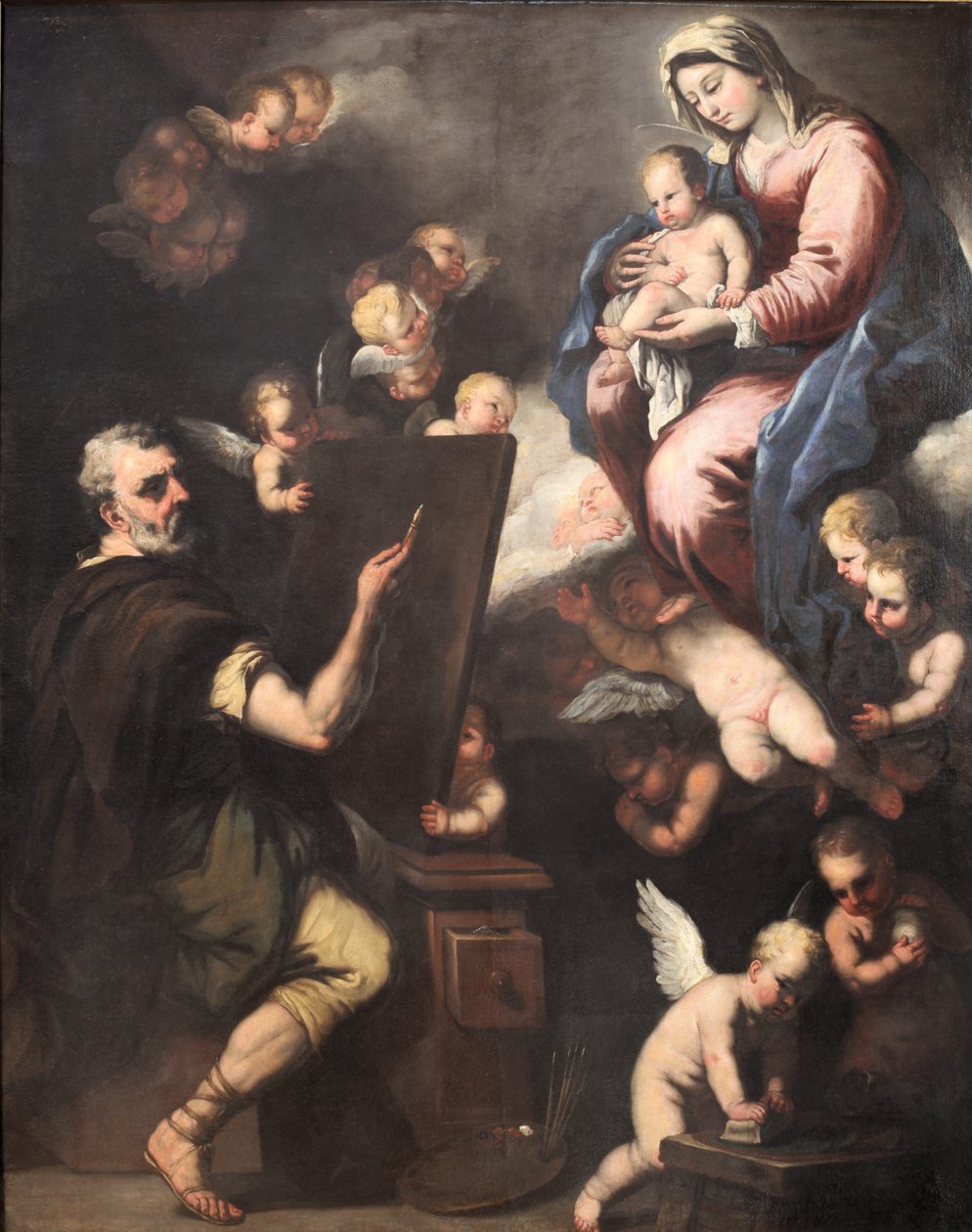 São Lucas pintando a Virgem de Luca Giordano