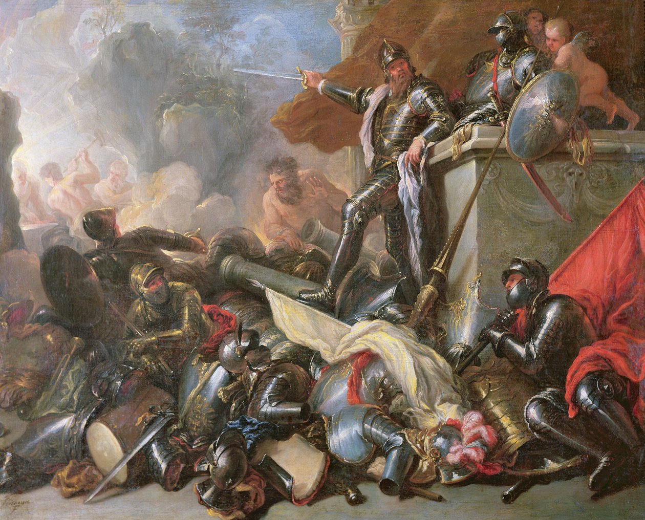 A guerra, 1690-1700 de Luca Giordano