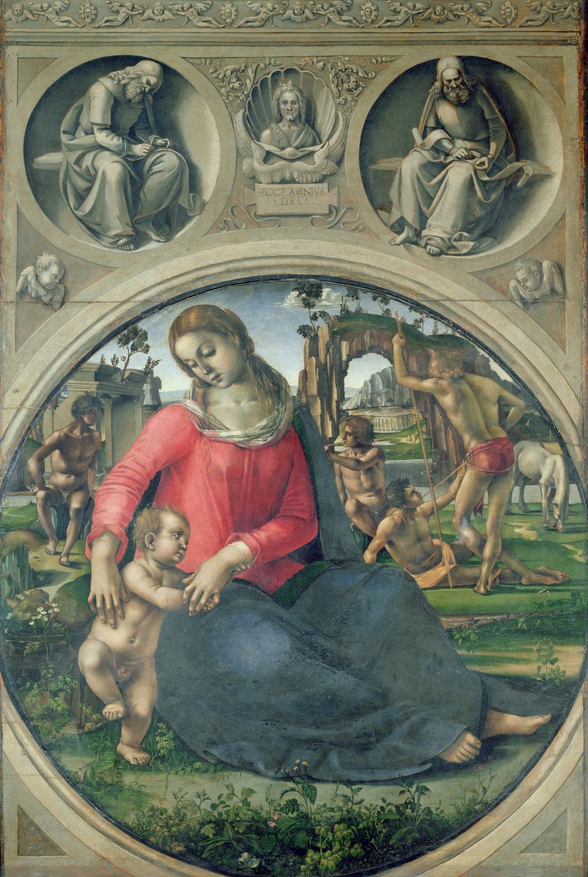 Madonna e criança, 1490-95 de Luca Signorelli
