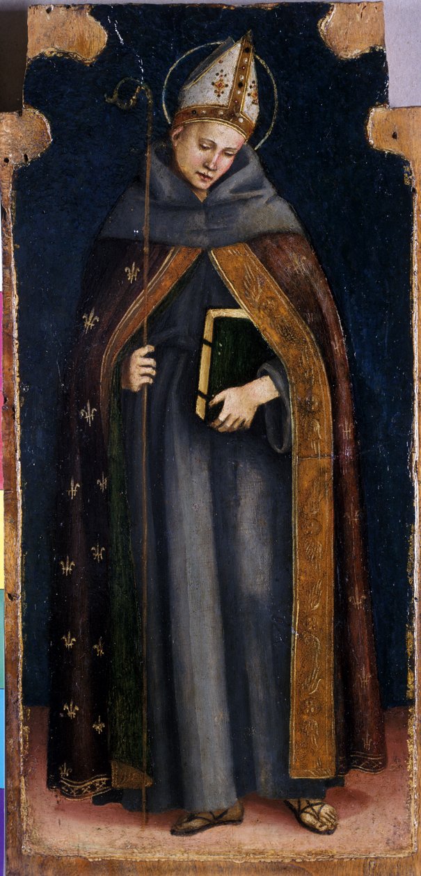 São Luís de Toulouse, c.1515-20 (têmpera sobre madeira de choupo) de Luca Signorelli
