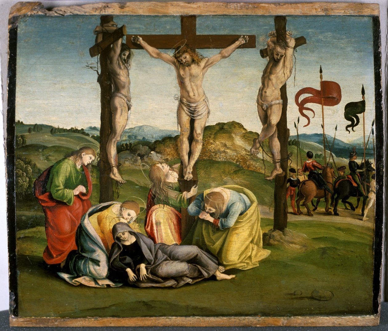 A Crucificação, c.1507 (tempera na madeira) de Luca Signorelli