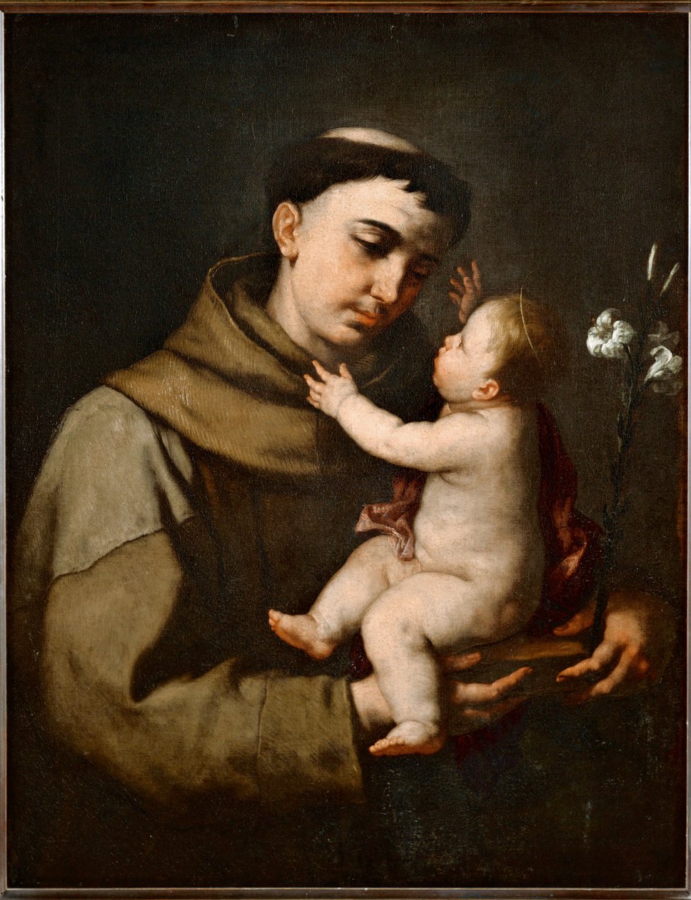 Santo António de Pádua e o Menino Jesus ... de Luca (circle of) Giordano