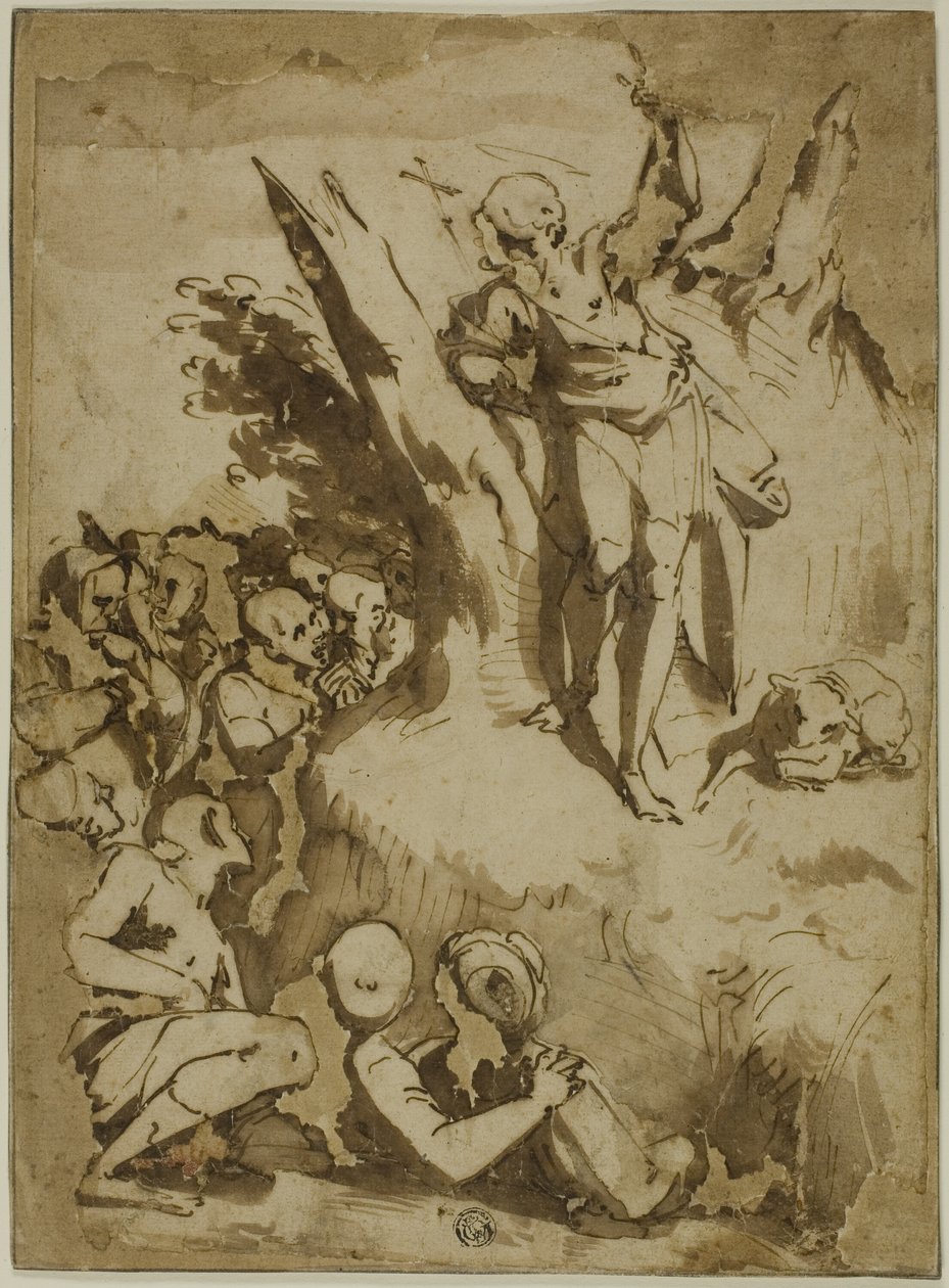 Pregação de São João Batista de Luca Cambiaso