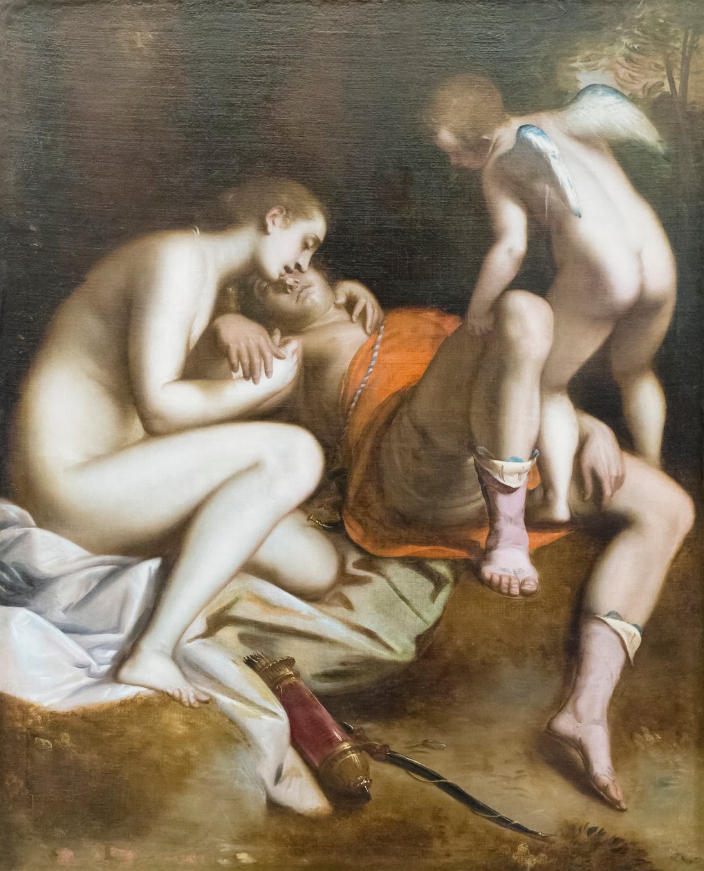 Vénus de luto pela morte de Adónis de Luca Cambiaso