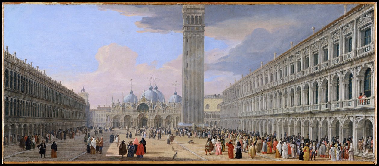 Piazza San Marco, Veneza de Luca Carlevarijs
