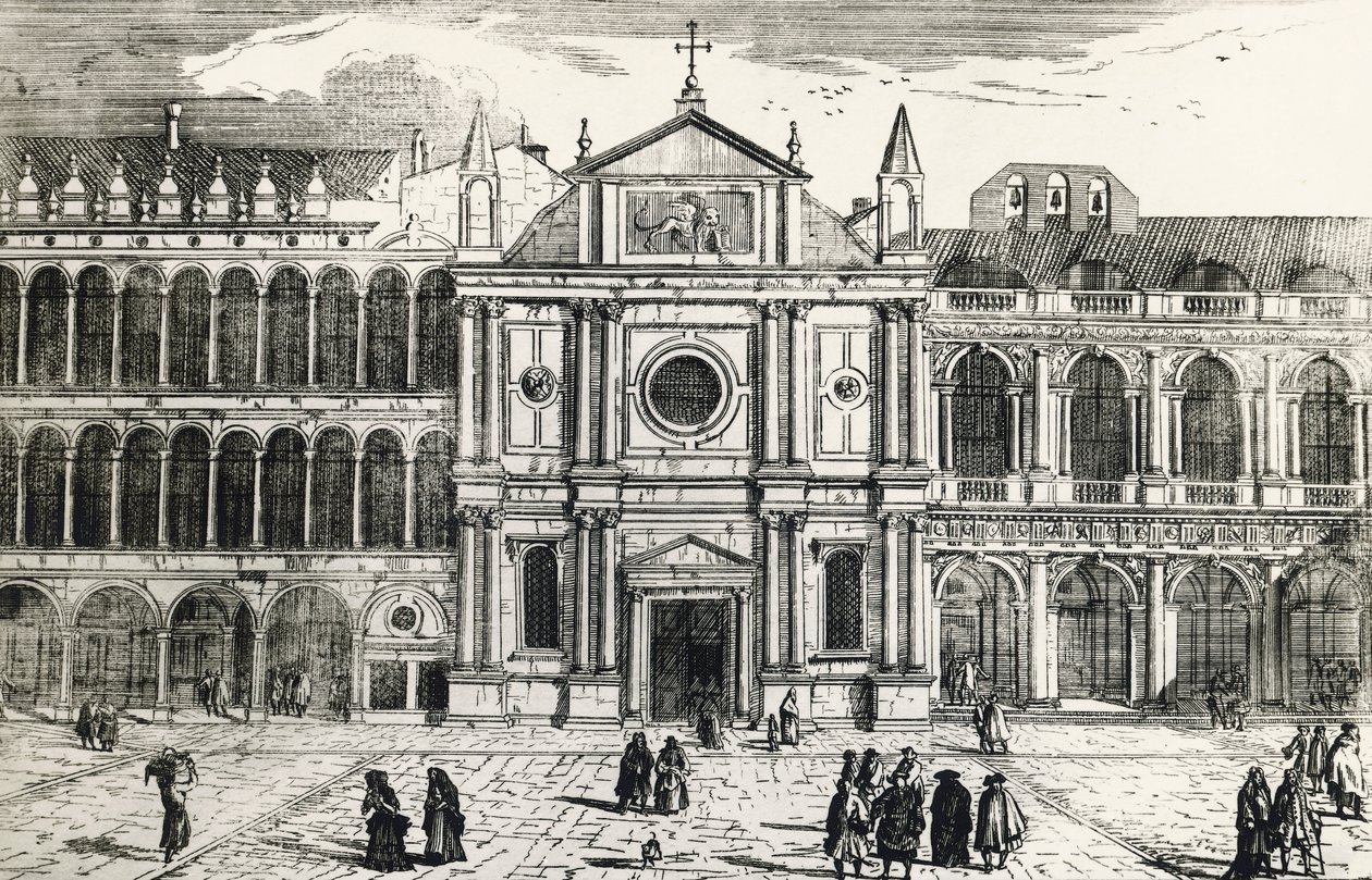 Igreja de San Geminianus (demolida em 1807) de Luca Carlevaris