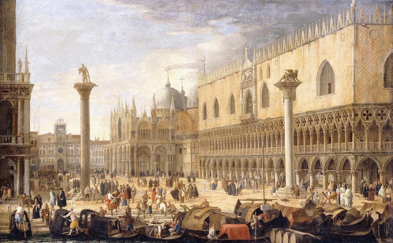 A Piazzetta, Veneza, do Bacino, de Luca Carlevaris