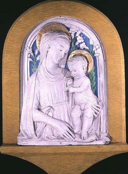 Madonna e criança de Luca Della Robbia