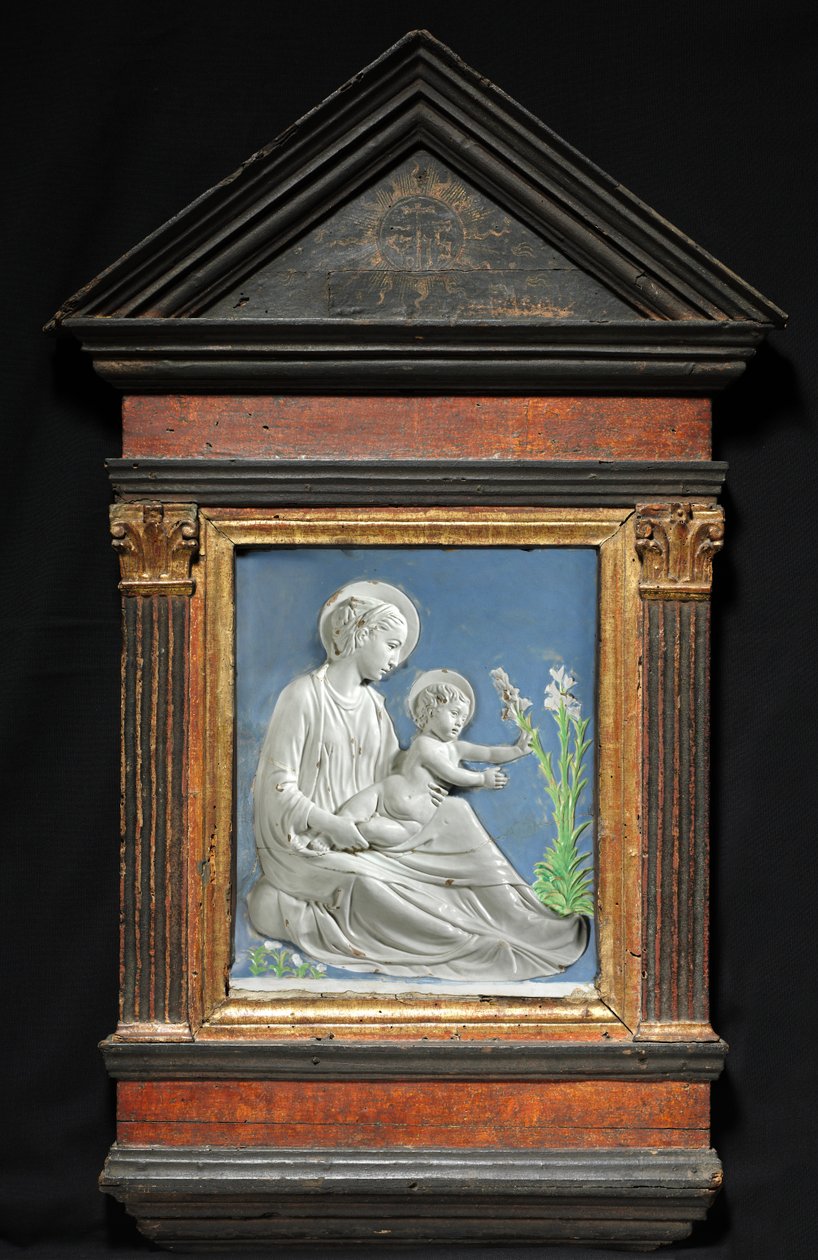 Madonna e criança, c. 1460-1470. de Luca Della Robbia