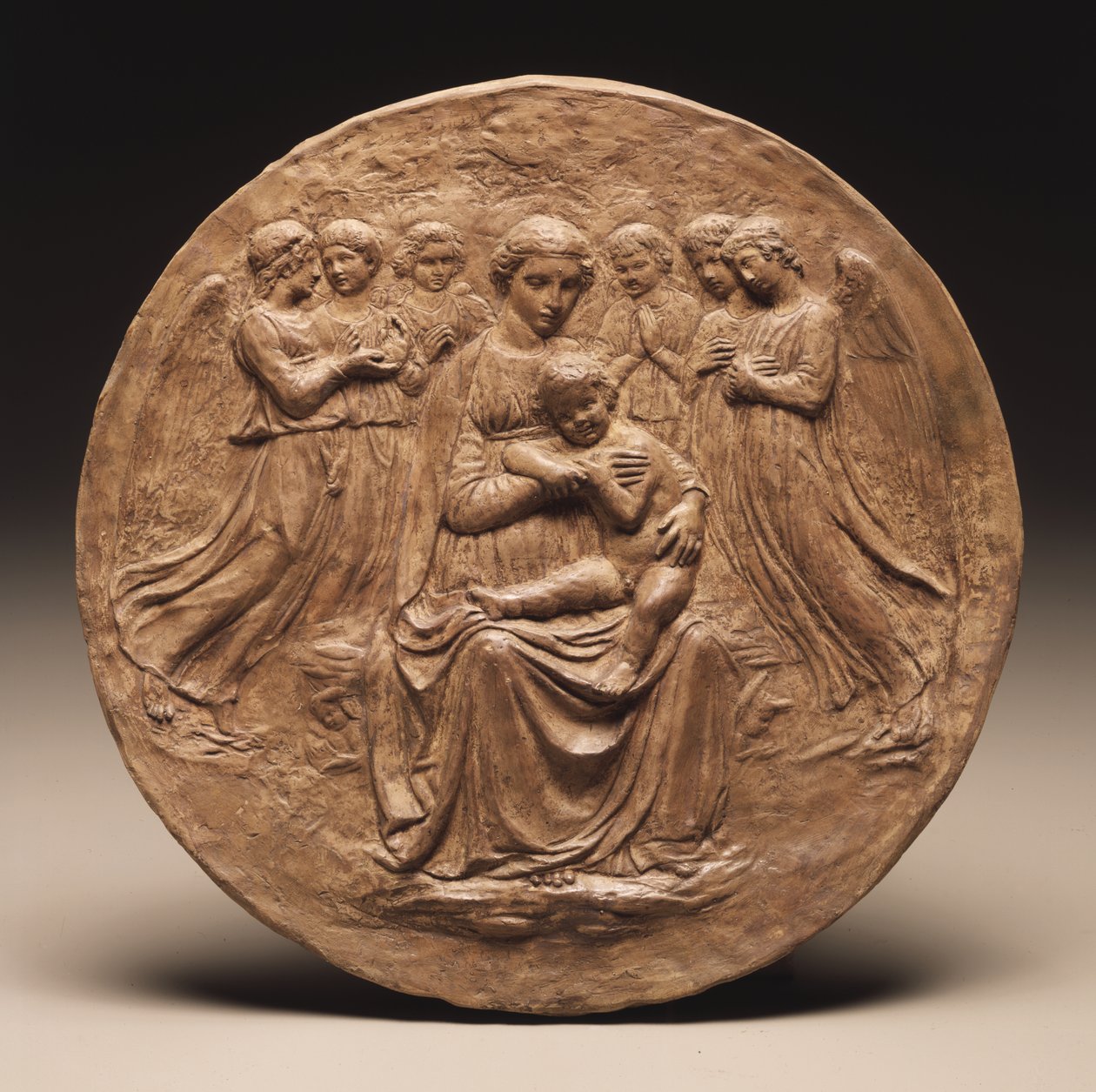 Madonna e criança com seis anjos, c.1860 de Luca Della Robbia