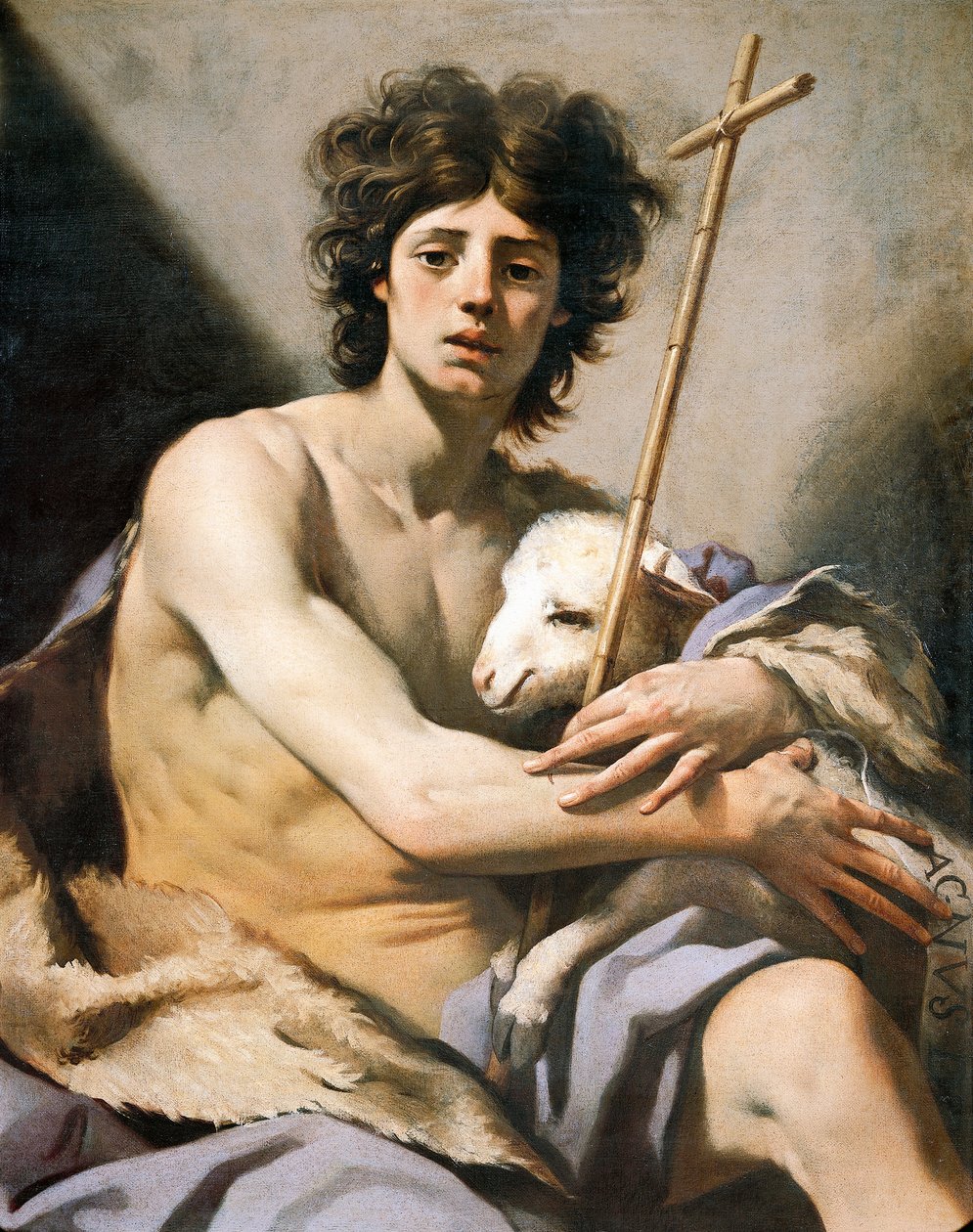 São João Batista, de Luca Ferrari (1605-1654), óleo sobre tela de Luca Ferrari