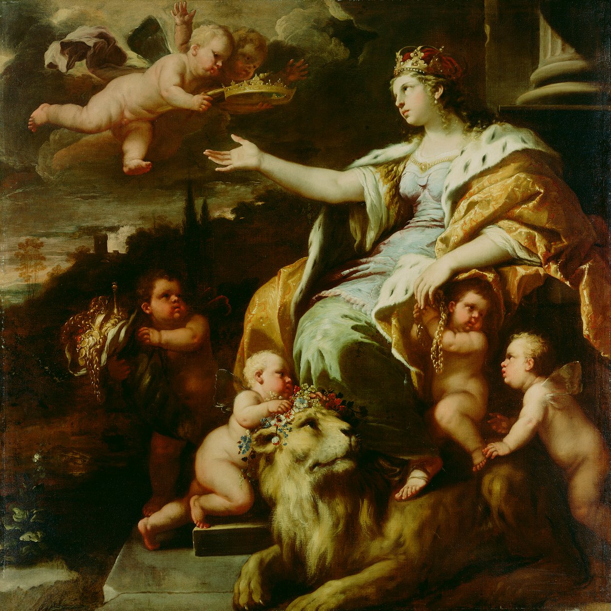 Alegoria da magnanimidade, c.1670 (óleo sobre tela) de Luca Giordano