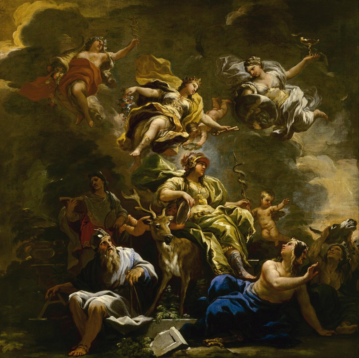 Alegoria da prudência de Luca Giordano