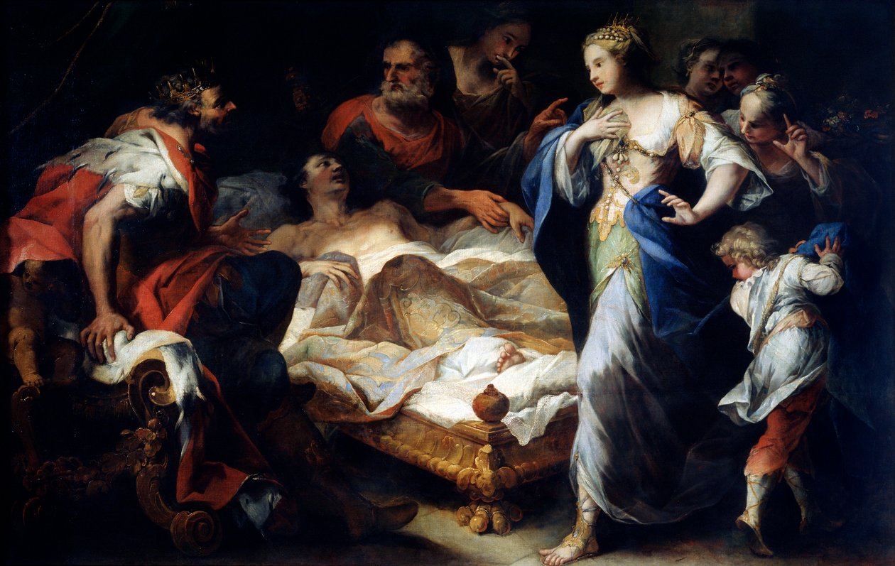 Antíoco e Stratonice, século XVII ou início do século XVIII de Luca Giordano
