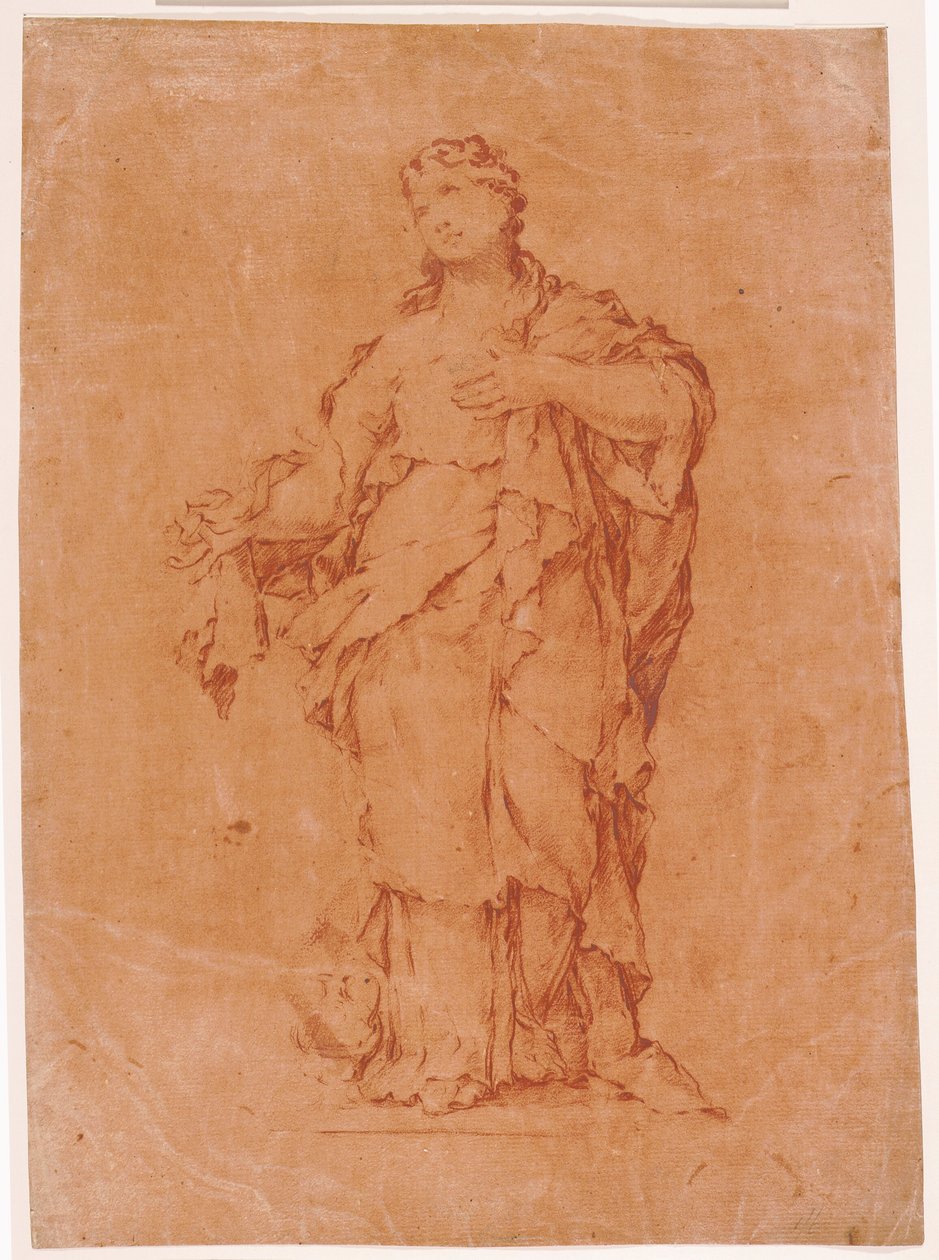 Dinamarquesa: Maria Madalena, segundo a estátua de Algardi em S. Silvestro al Quirinale de Luca Giordano