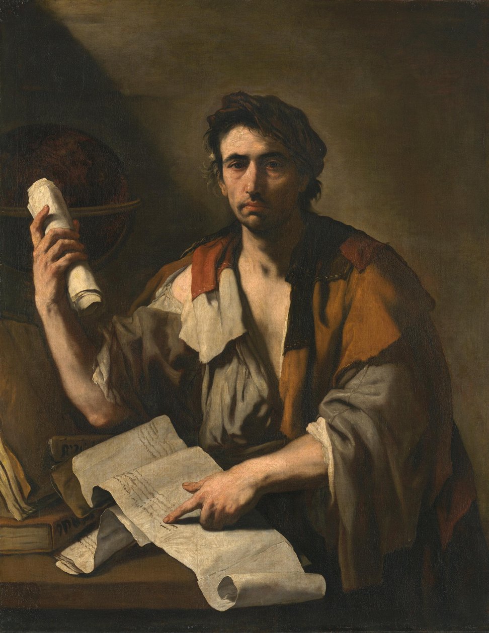 Um filósofo cínico de Luca Giordano
