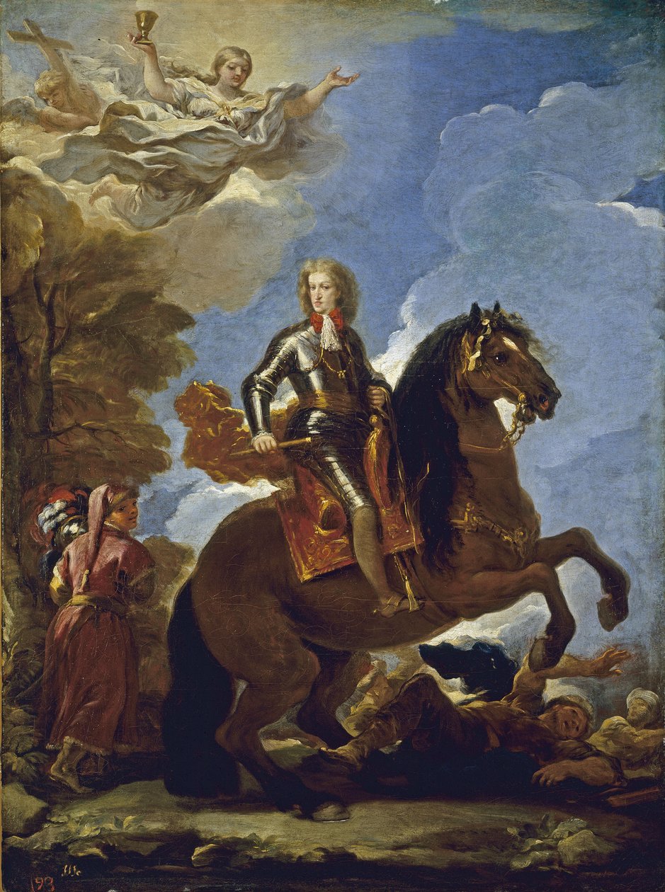 Retrato equestre de Carlos II da Espanha, antes de 1694 de Luca Giordano
