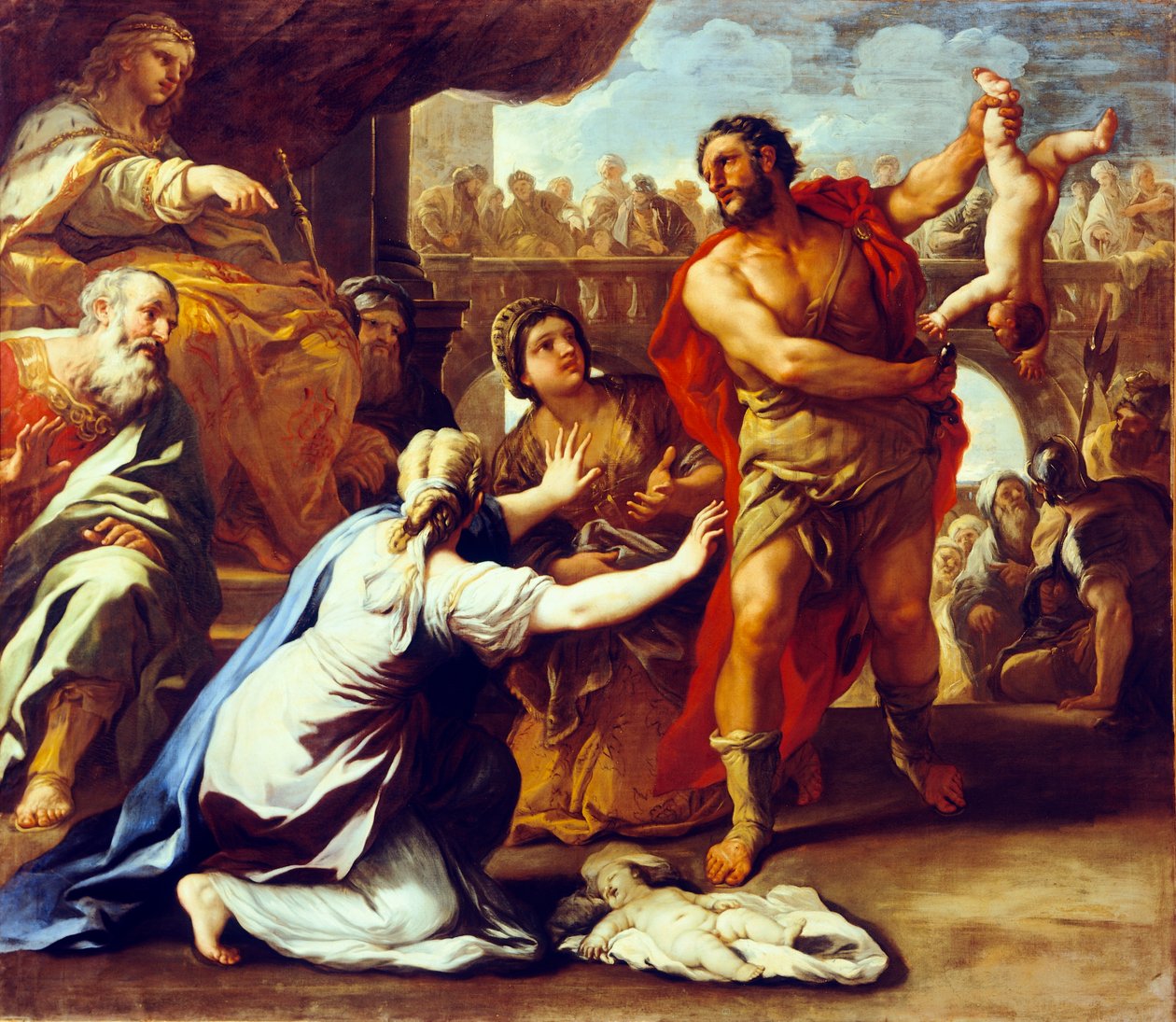 Julgamento de Salomão (óleo sobre tela) de Luca Giordano