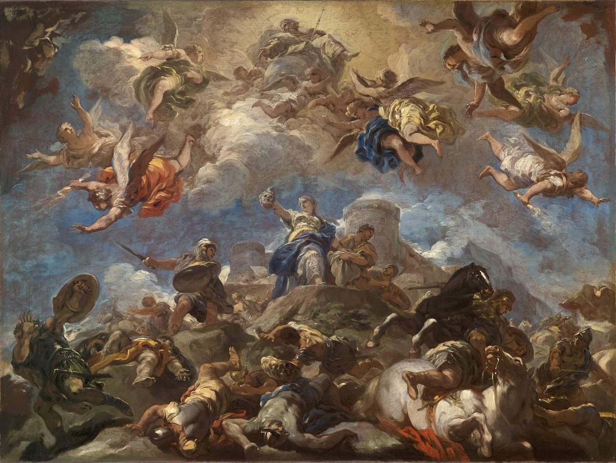 Judite exibindo a cabeça de Holofernes de Luca Giordano