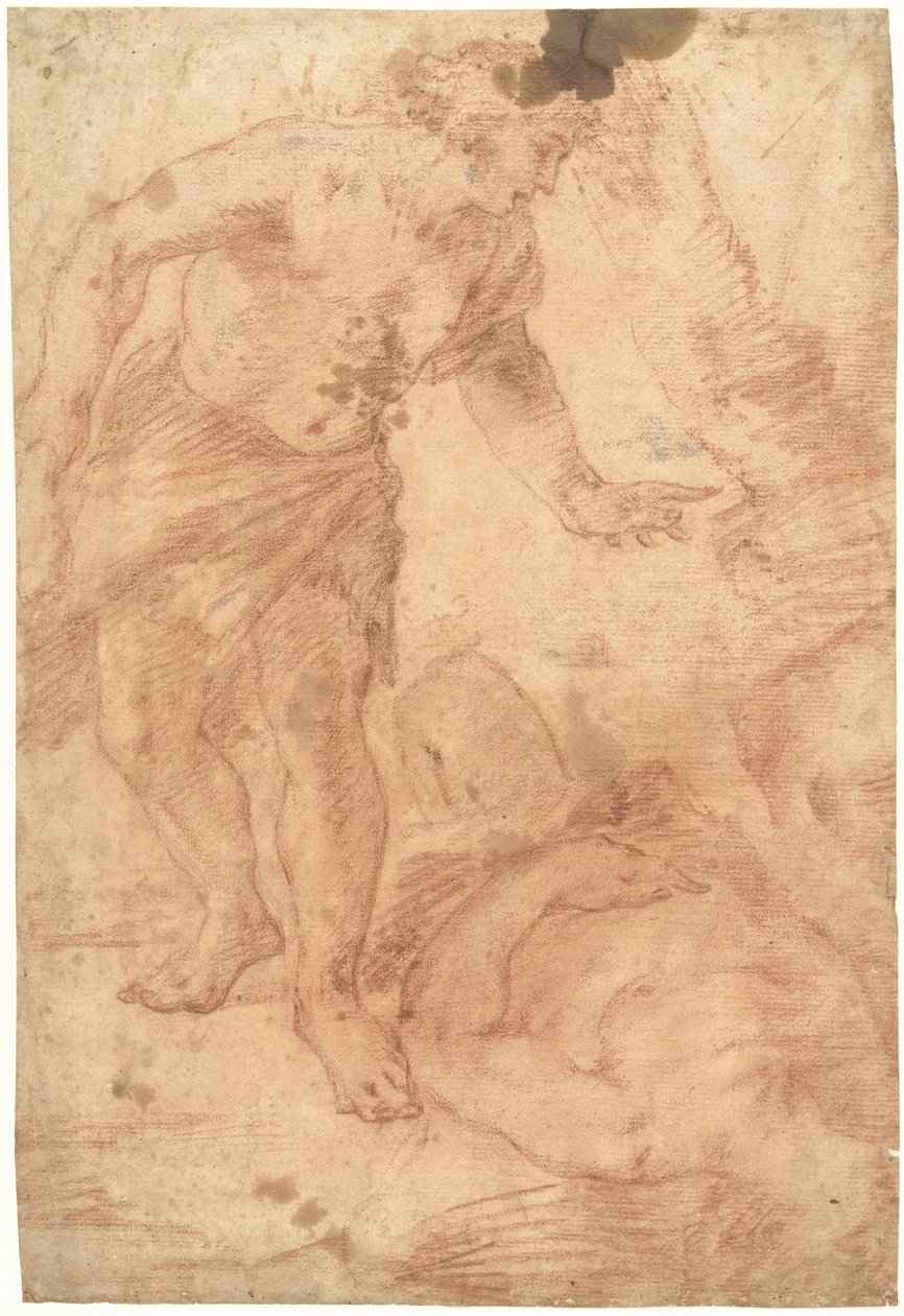 Caim pelo cadáver de Abel de Luca Giordano